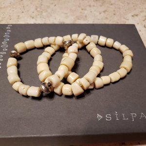 Silpada Bamboo Coral Bracelets